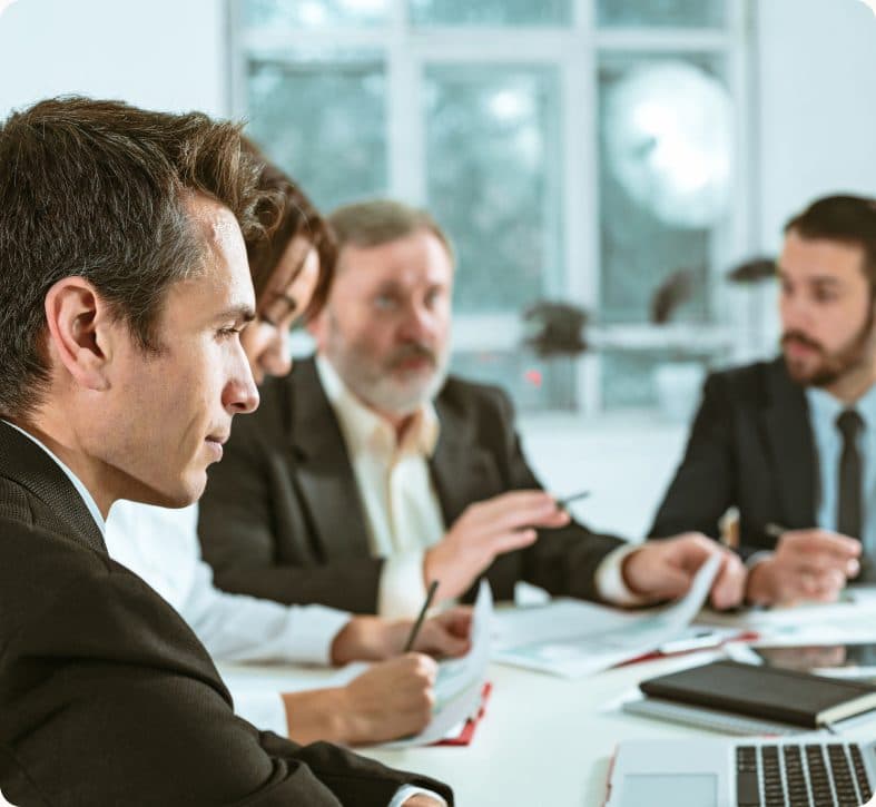 The Kairos Partners team reviewing telecom billing records